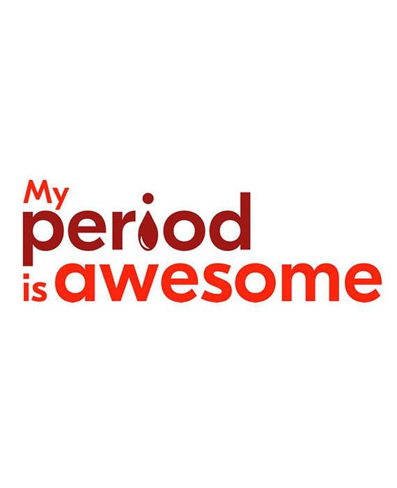 Bildtext: logga för My period is awesome