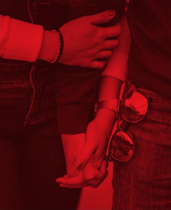 Image: two hands holding